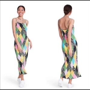 Rixo X Target Patchwork Maxi Slip Dress S